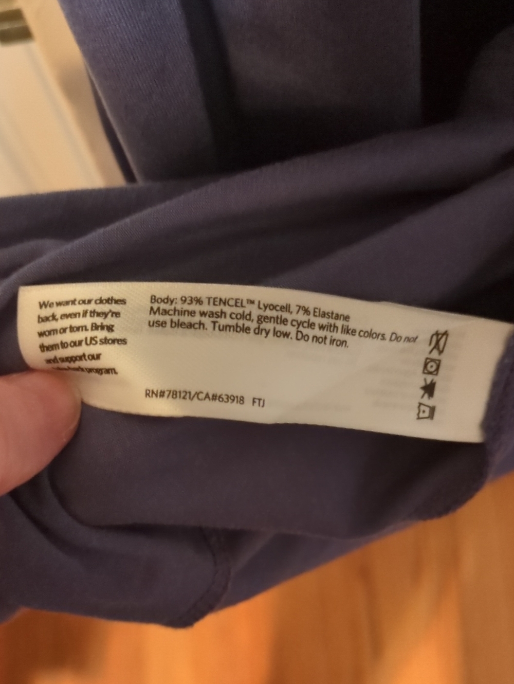 Eileen Fisher Tiered Blue Dress - Picture 3 of 4